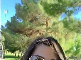 Trip Jerking Horny Tranny Jerking Outdoors